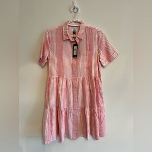 Tommy Hilfiger linen shirt dress XXS NWT (oversized)
